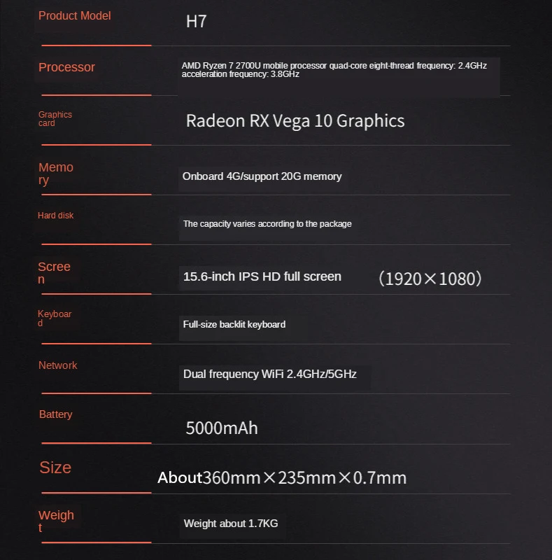 15.6 Inch AMD Ryzen R7 Laptop 2700U 8GB LPDDR4 256GB SSD Notebook Gaming Computer 5G WiFi Windows 10 With Fingerprint the latest ultraslim laptops