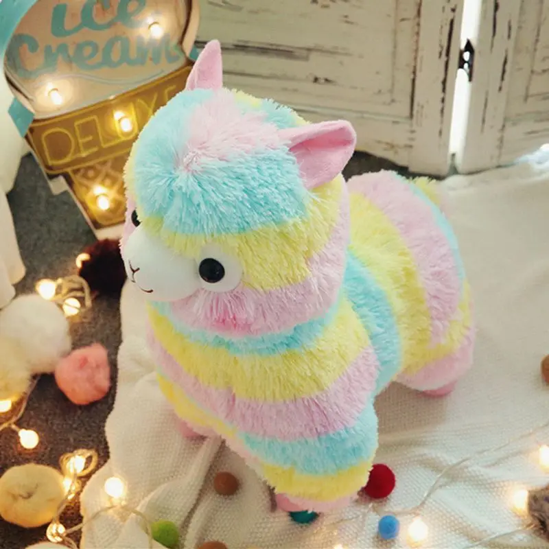 4 шт. 20 см Радуга Альпака плюшевые игрушки мягкие плюшевые Alpacasso мультфильм Животные игрушки