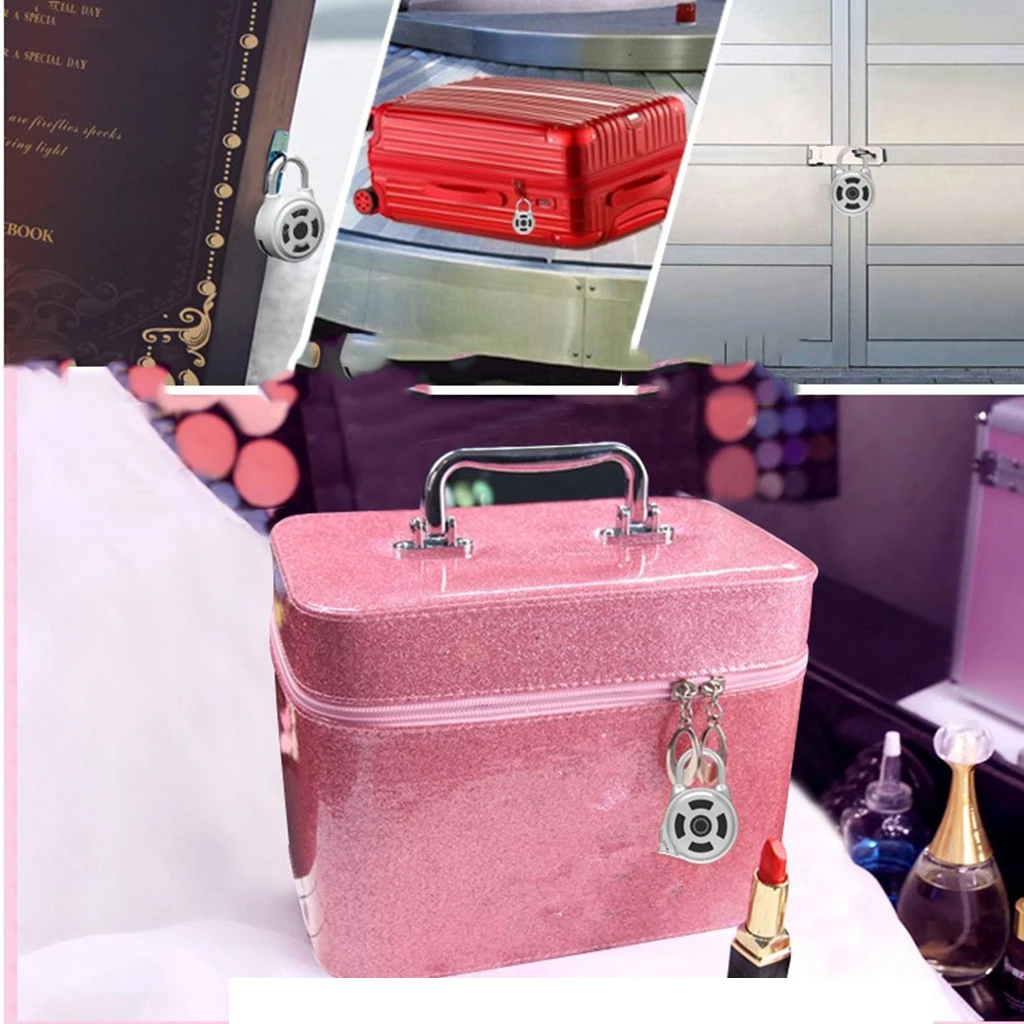 Portable Smart Code Padlock APP Wireless Bluetooth Control Lock For Bike Motorcycle Car Ressetable Zinc Alloy + Steel Aarm Lock