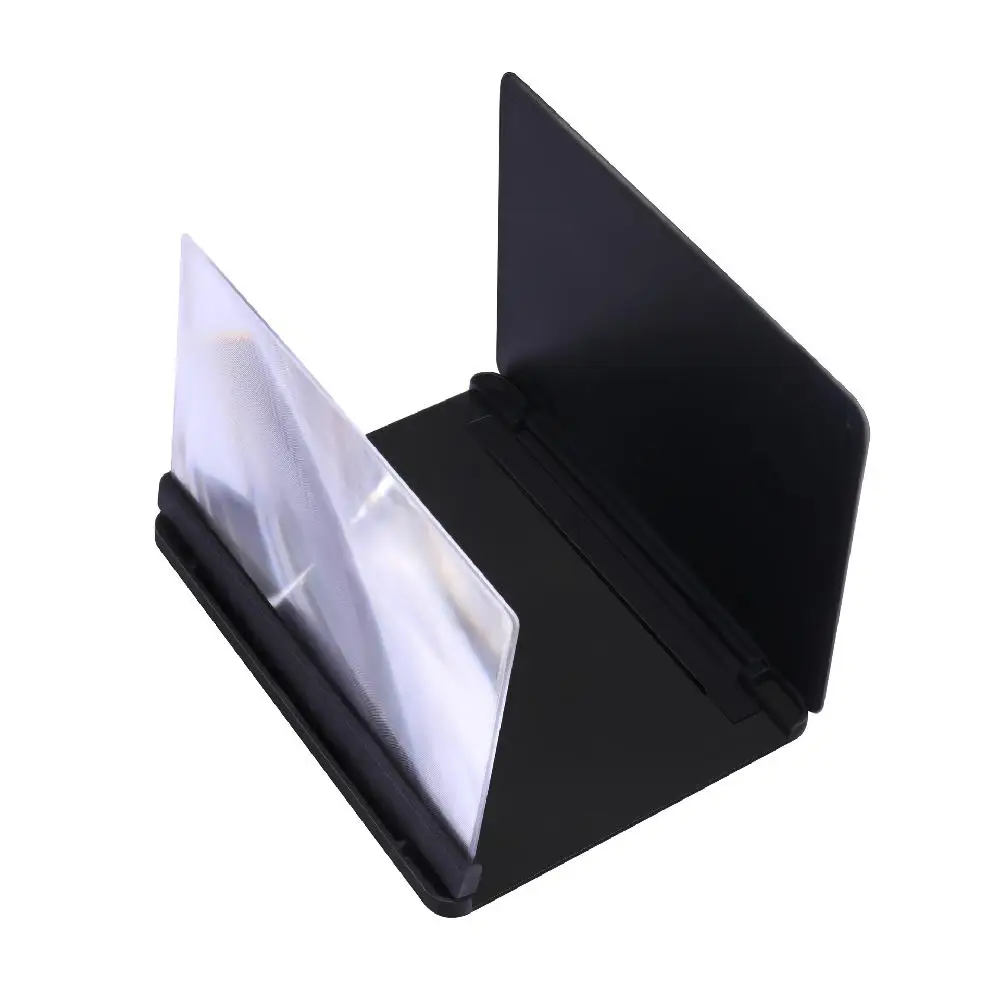 

GloryStar Mobile Phone 3D Screen Video Magnifier Bracket Folding Enlarged Desktop Smartphone Movie HD Amplifying Projector Stand