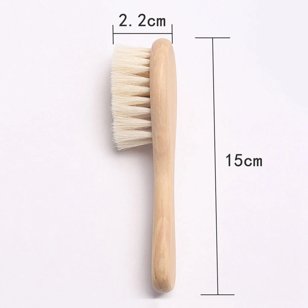 Toddler Infant Baby Wooden Soft Brush Comb Hairbrush Head Grooming Massager New