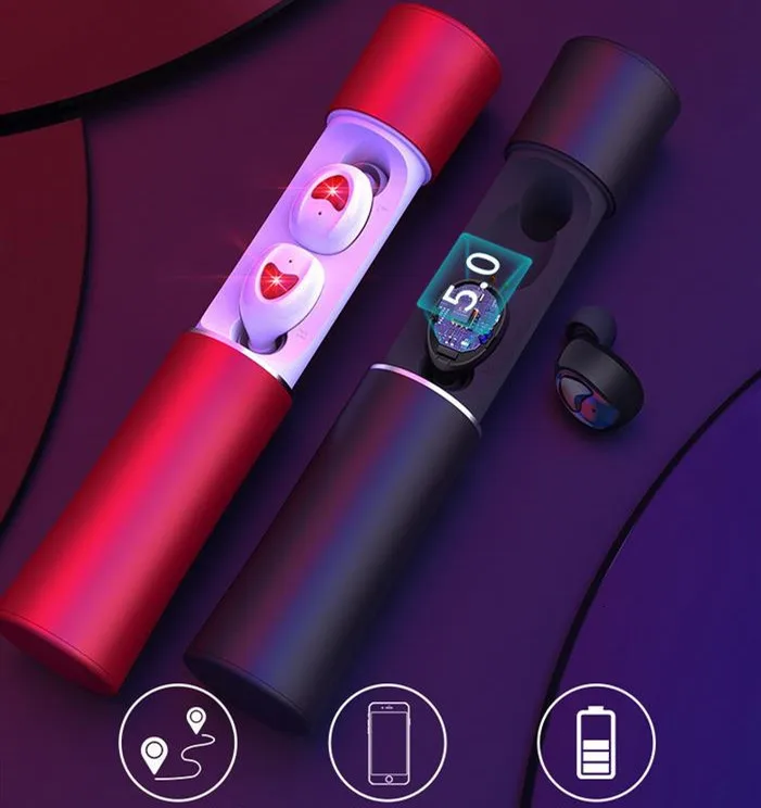 Tws Bluetooth спортивные наушники сенсорное управление гарнитура HIFI Звук стерео Беспроводная гарнитура с микрофоном для всех смартфонов Eh
