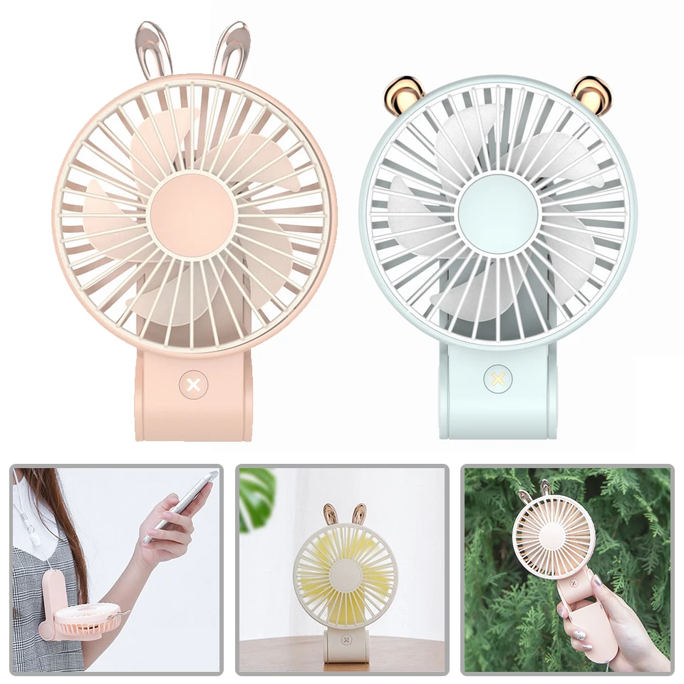 

P23 Protable Handing Neck Fan Handheld Mini Fan Portable Fan USB Rechargeable 18650 Desk Fan 3 Cooling Speed Travel Mini Fans