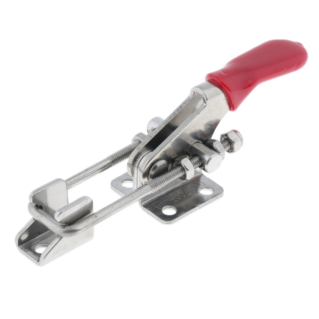 374lbs Capacity Heavy Duty 304 Stainless Steel Adjustable Latch U Bolt Self-lock Toggle Clamp