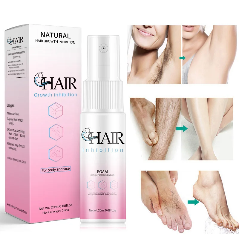 Permanent Non Irritating Hair Removal Inhibition Skin Smooth Legs Body Armpit Painless Hair Stop Growth Spray 1 Permanent Non Irritating Hair Removal Inhibition Skin Smooth Legs Body Armpit Painless Hair Stop Growth Spray 4