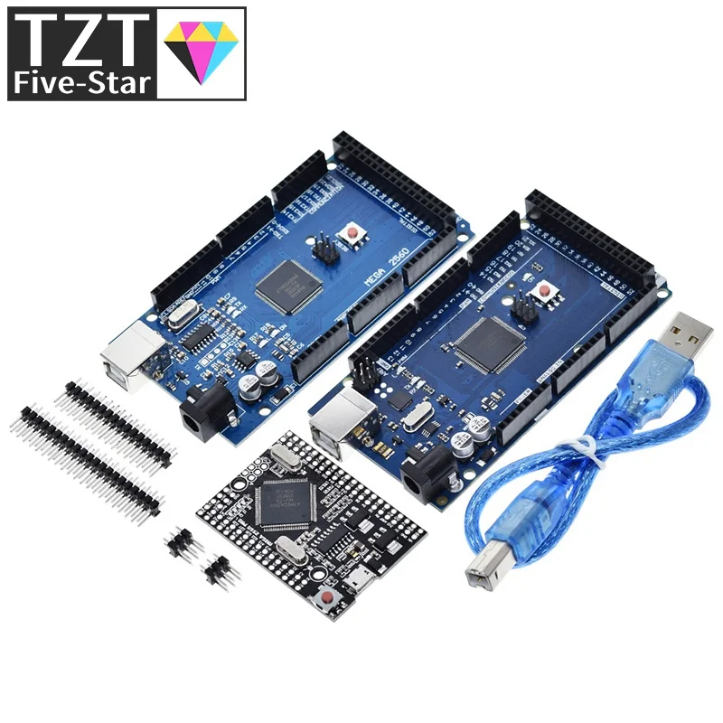 USB-плата MEGA2560 MEGA 2560 R3 (ATmega2560-16AU CH340G) AVR макетная плата для arduino | Электронные