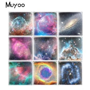 

2020 New The Orion Nebula Photo Glass Cabochon Galaxy Space Square Cabochons DLY Jewelry Glass Accessories