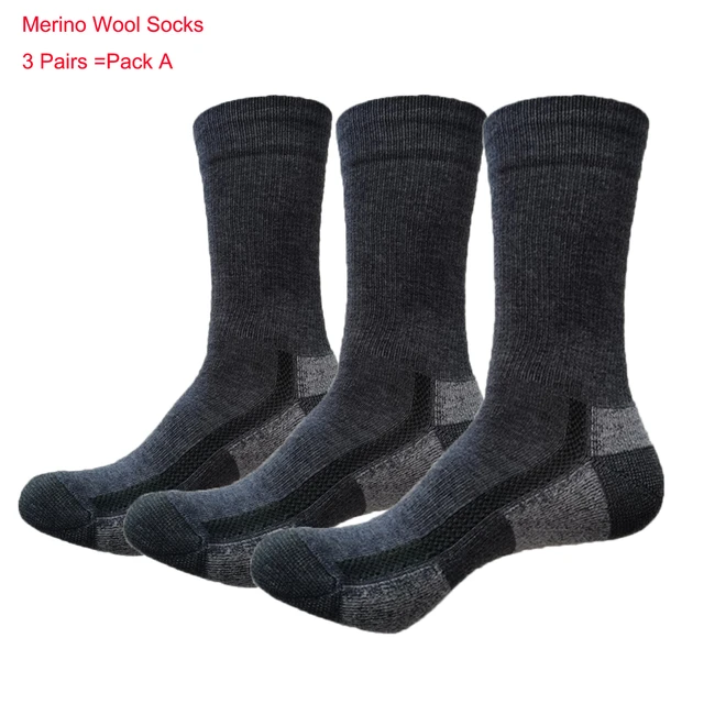 Pack de 3 chaussettes en laine mérinos