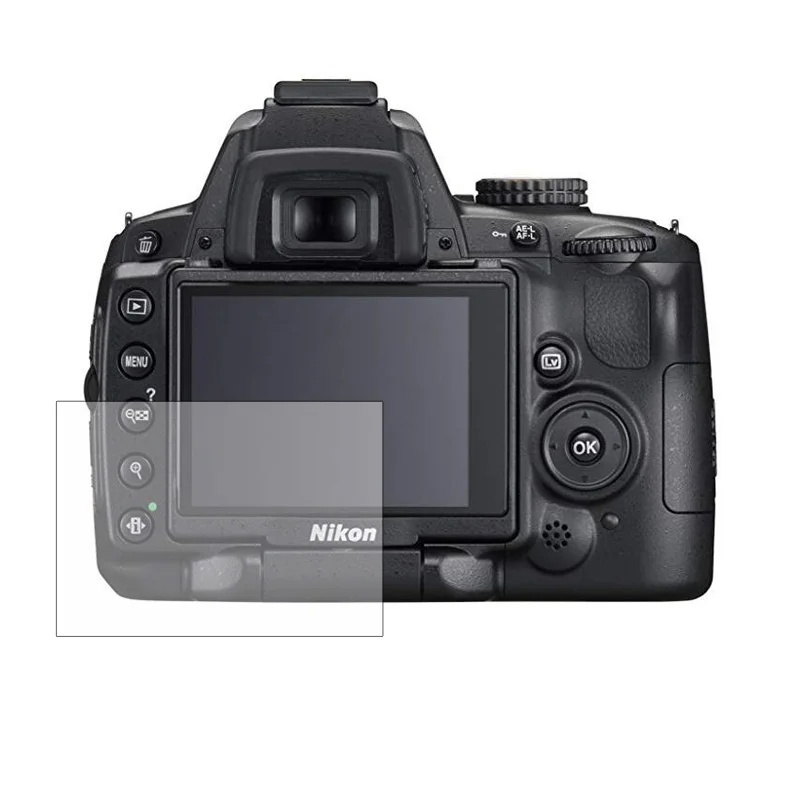 Cubierta protectora de vidrio templado para Nikon D5000 DSLR Cámara LCD pantalla película protectora de pantalla protección