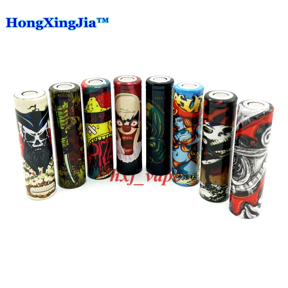 

5pcs wrap 18650 Battery Sticker Protective Skin Sleeve PVC Heat Shrinkable Tubing vape mod Cover Protection
