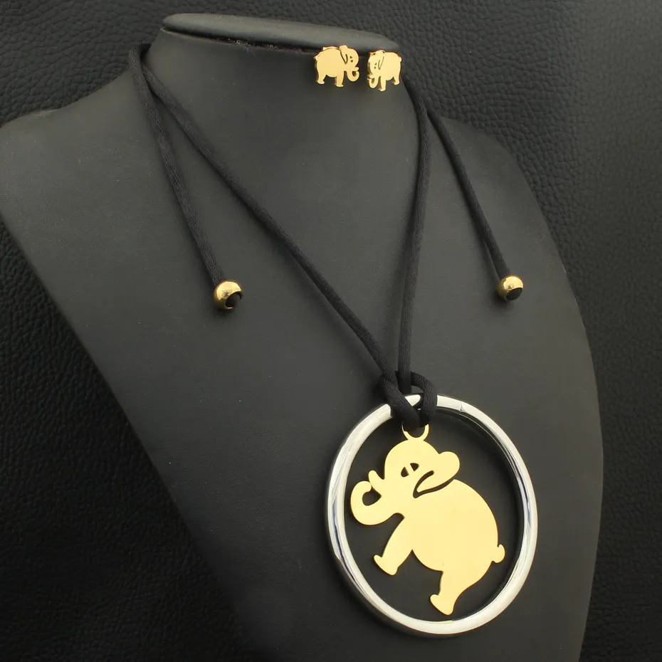 Женский ювелирный комплект из колье и серёг нержавеющей стали | Украшения