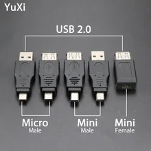 

YuXi OTG Adapter USB 2.0 Type A Female to Mini 5Pin Micro USB to USB Male Adapter Converter usb 2.0 to Micro usb connector