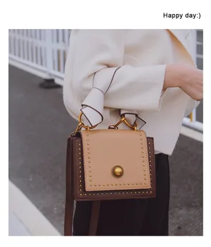 

2020 New Handbags Fashionable Wild Contrast Small Square Bags Shoulder Messenger Bags Handbags