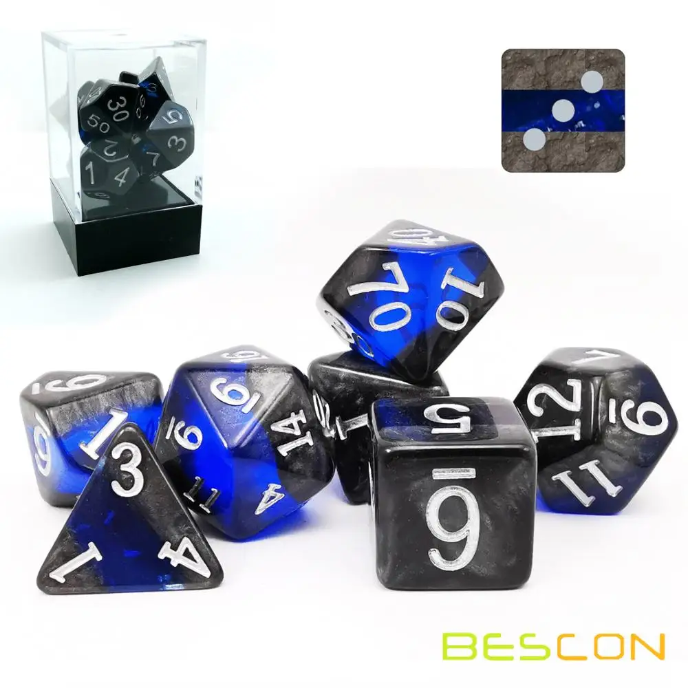 Bescon минеральные камни драгоценные Виноградная лоза многогранные D & игральные
