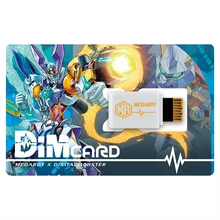 Bandai – Bracelet Digimon Adventure, carte DIM, Badge guerrier Omegamon Gammamon, jouets, figurines d'action