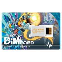 Bandai – Bracelet Digimon Adventure, carte DIM, Badge guerrier Omegamon Gammamon, jouets, figurines d'action 