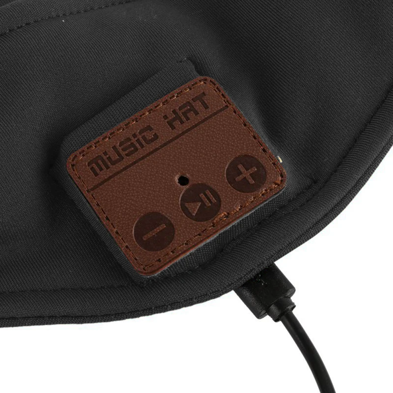 Portable Winter Warm Beanie Hat Wireless Bluetooth Smart Cap Hats Headphone Sports Headset Speaker with Mic
