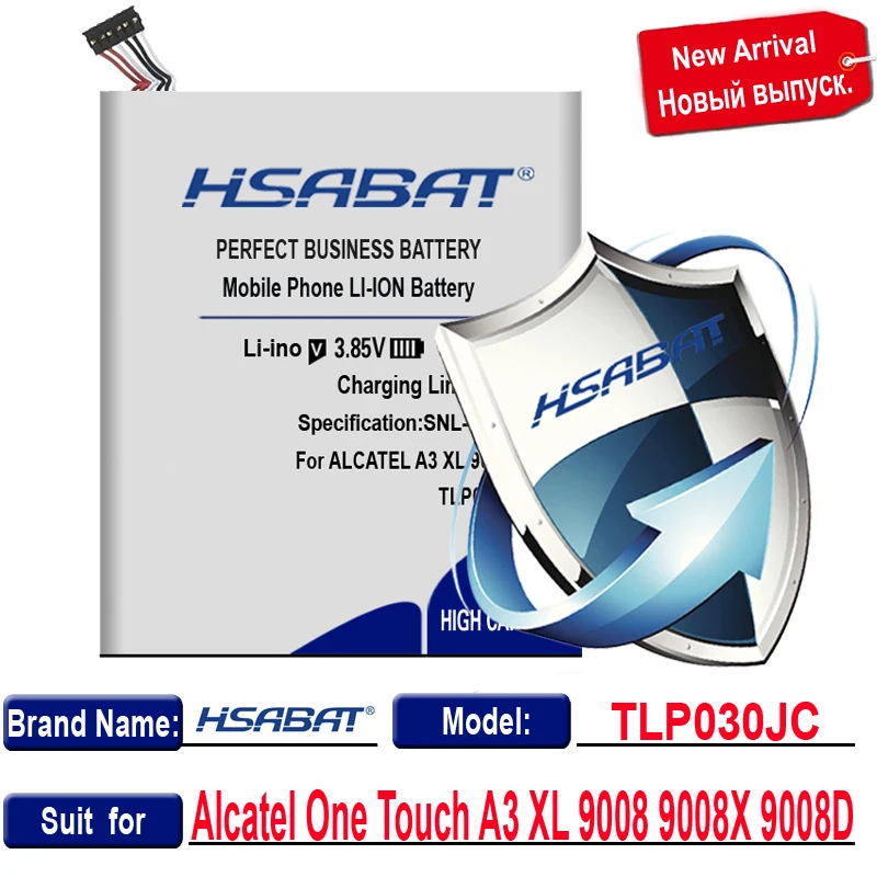 Лидирующий бренд Новинка 3880 мАч TLP030JC батарея для Alcatel One Touch A3 XL 9008 9008X 9008D CAC3000034CC