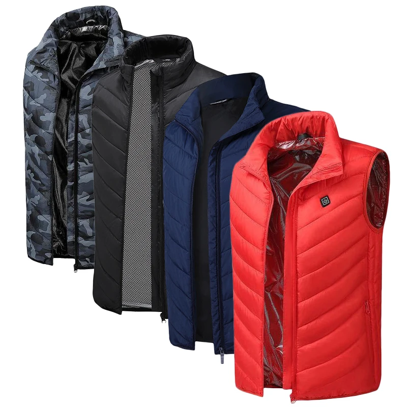 

Heated Vest Warm Winter Warm Electric USB Thermal Hunting Vest Jacket Men Women Heating Coat Washable Thermal 2 Heating Zones