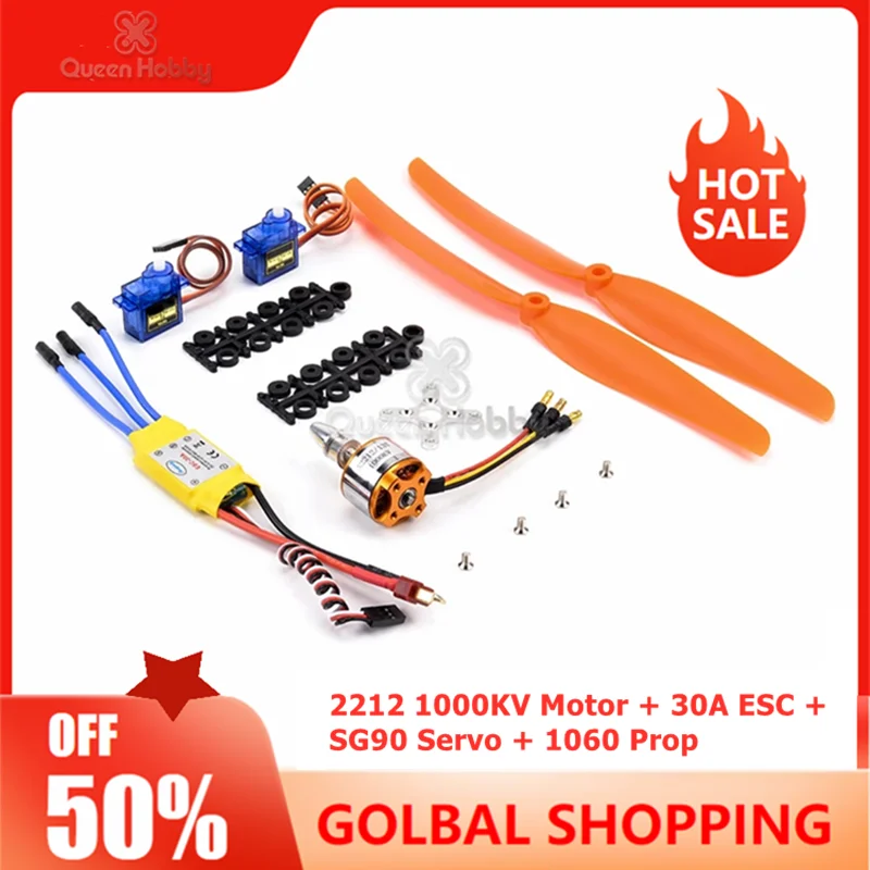 A2212 2212 1000KV бесщеточный двигатель 30A ESC моторное крепление 1060 пропеллер SG90 9G микро