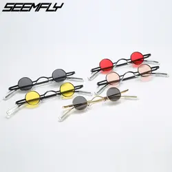 Seemfly, маленькие металлические круглые солнцезащитные очки, Ретро стиль, для женщин, мужчин, для вождения, солнцезащитные очки, мужские, очки