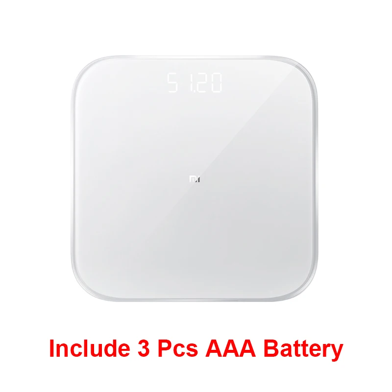 White Оригинальные Xiaomi mi, умные весы 2, весы для здоровья, весы с Bluetooth 5, цифровые весы с поддержкой Android 4,3 iOS 9 mi fit APP - Цвет: White