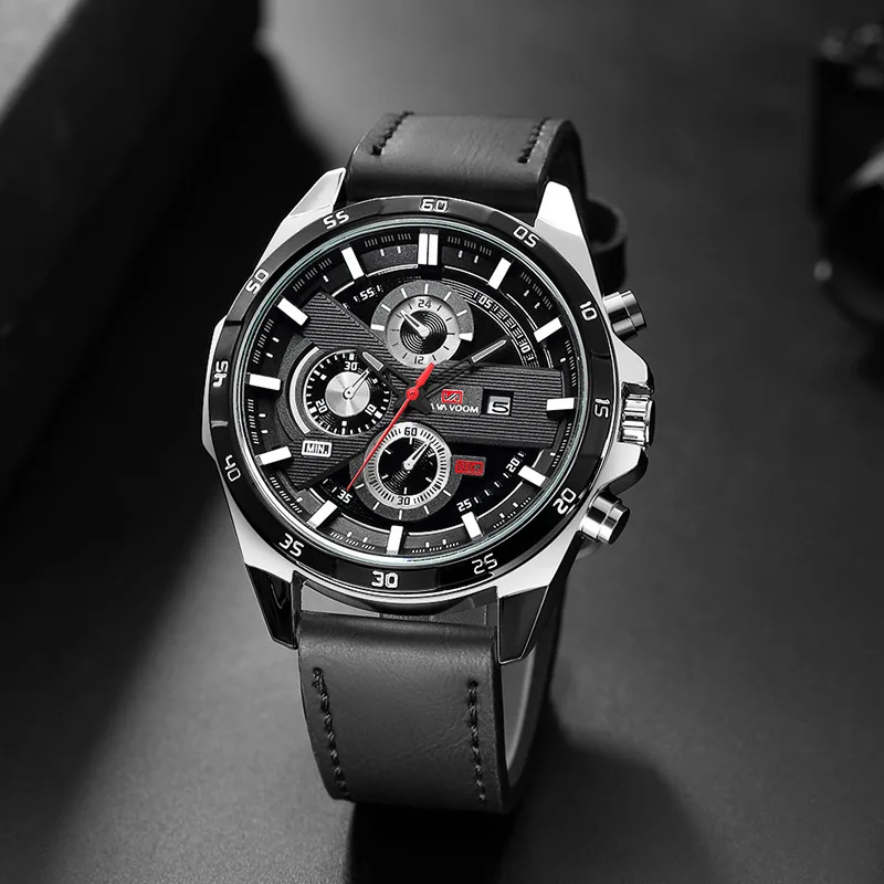 

VA VA VOOM 2020 Fashion Full Black Watch Man Military Silicone Waterproof Male Dial Quartz Sport Wrist Watches Men xfcs