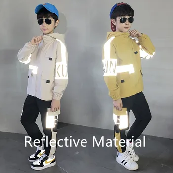 

Outfit Suit baby Kids Reflective Vest Children Clothing Set 2020 Autumn Spring Toddler Boys Clothes Tracksuit Casual Sports Suit