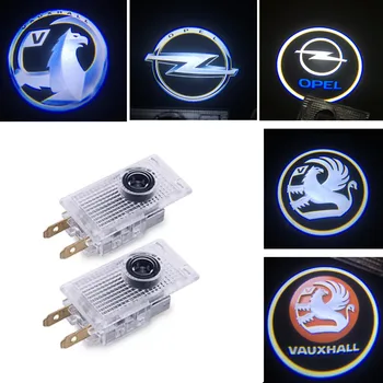 

2Pcs LED Car Logo Door Welcome Light Projector Laser lamp For Opel Insignia 2009 2010 2011-2018 opel logo lights opel logo led