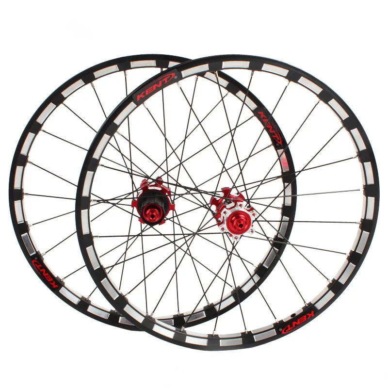 Discount 451 406 Wheel Set of 20-inch Straight-pull Disc Brake 5 Peilin 120 Ultra-loud Light  Folding Vehicle 4