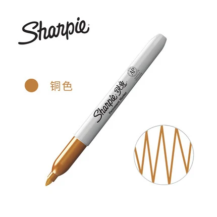 1 шт. Sharpie 31993 экологически чистый мелкий точечный Перманентный маркер 1 мм беспыльный маркер 21 цвет на выбор - Цвет: copper