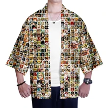 Японское кимоно, цельное, мужская, женская одежда, 3D кимоно, традиционная одежда, повседневная одежда для мужчин/женщин, аниме, летняя, горячая пара, топы