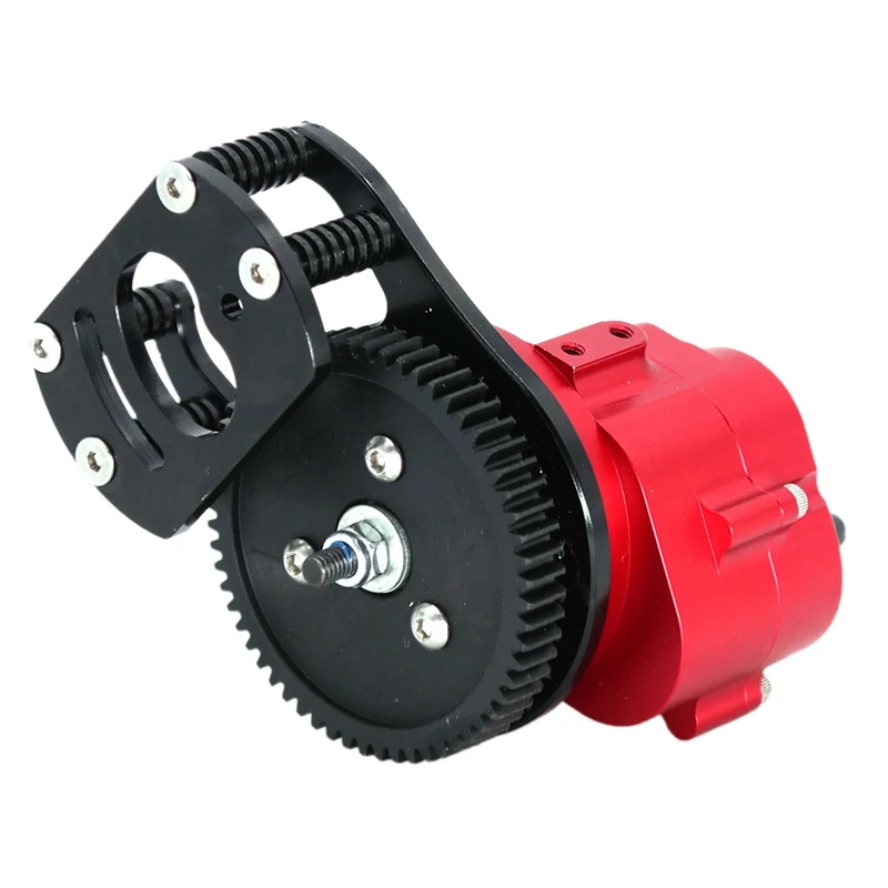 

Metal R3 Single Speed Transmission Gearbox with Motor Gear Mount for 1/10 RC Crawler Car RC4WD D90 II D110 Gelande 2