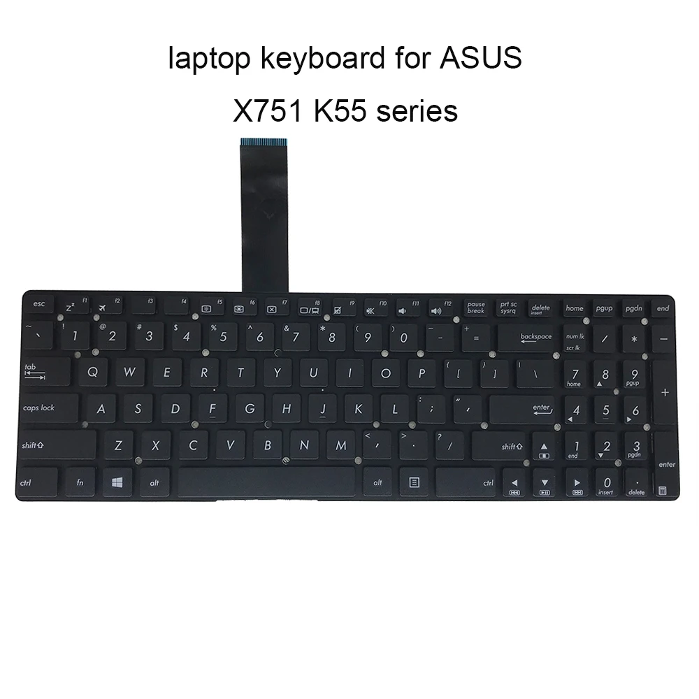 Сменные клавиатуры для ASUS X751 LD LN X751LA X751M MA K55V VM A55VD Английская версия США черная
