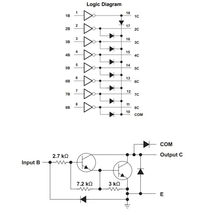 555 Timer Ic ULN2803A Darlington Transistor Arrays Driver Module 2803 ...