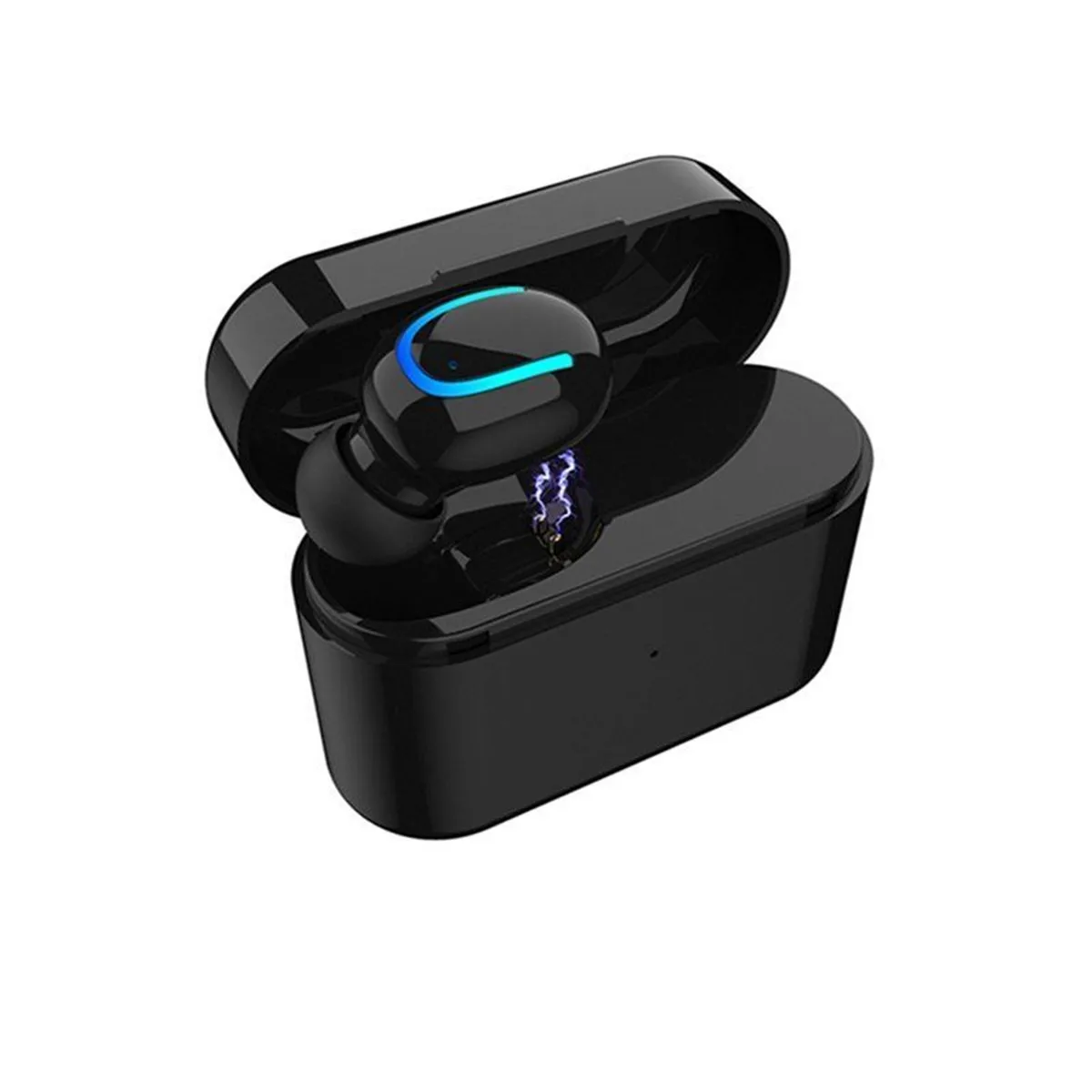 

Single Mini TWS bluetooth V5.0 Earphones Stereo Wireless Waterproof Earbuds Portable Charging Box With Power Bank Function
