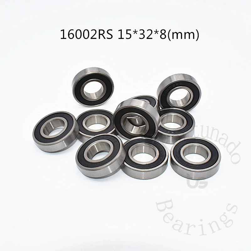 

Подшипник 16002RS 15*32*8 (мм) 1 шт., ABEC-5 16002 16002RS, резиновый уплотнительный подшипник из хромированной стали
