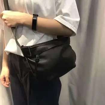 

Soft leather cross-body bag Korean female genuine leather chest bag casual summer all match trend bag