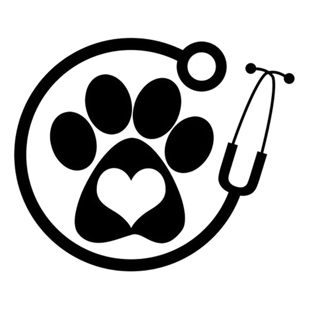 

Hot Cartoon Car Sticker Scratch Coverage Veterinarian Decoration Waterproof Styling Boot Motorcycle Decals PVC 13cm X 11cm
