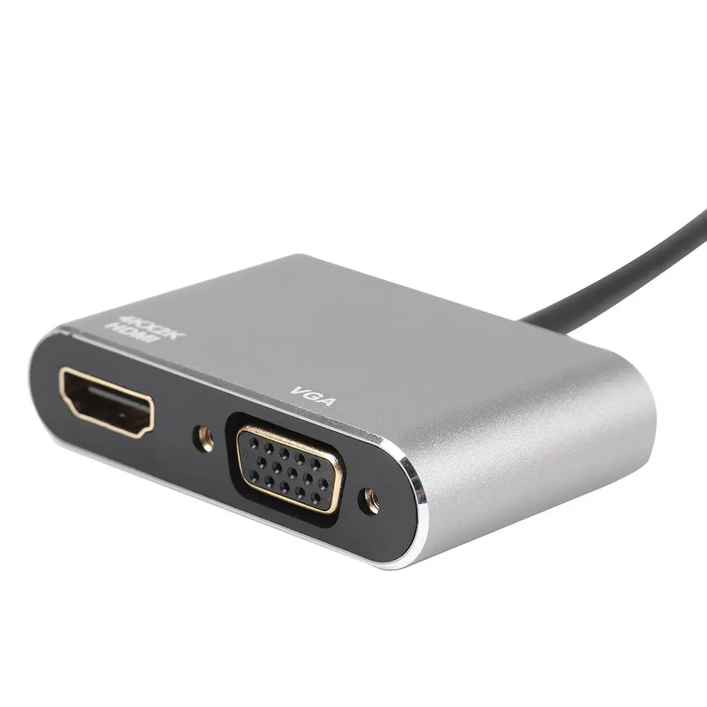USB C к HDMI 4K VGA адаптер USB 3,1 type C USB-C к VGA HDMI видео конвертеры концентратор для Macbook Pro samsung Galaxy для huawei