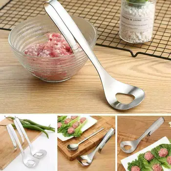 

Meatball Stainless Steel Maker Fish-ball Non Stick Spoons Homemade Scoop