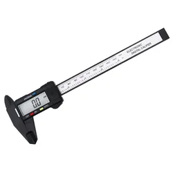Precision Carbon Fiber Digital Caliper with Electronic Gauge and Micrometer Functionality (0 - 150mm black)