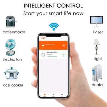 

2019 New Smart Home Wireless Smart US Plug WiFi Sockets Power Socket For Amazon Alexa/Google Home