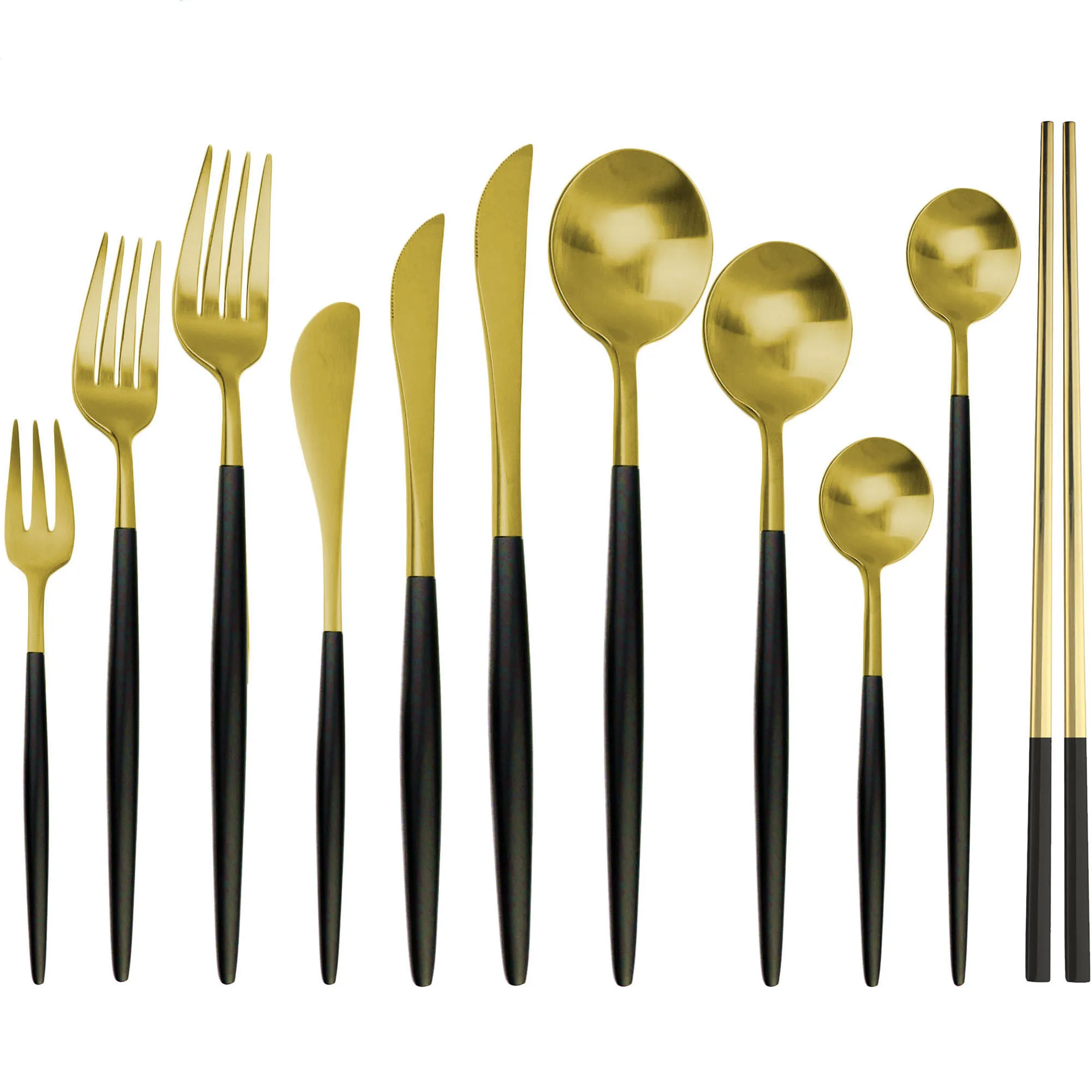 Набор столовых приборов из нержавеющей стали комплект вилки ножа и ложек