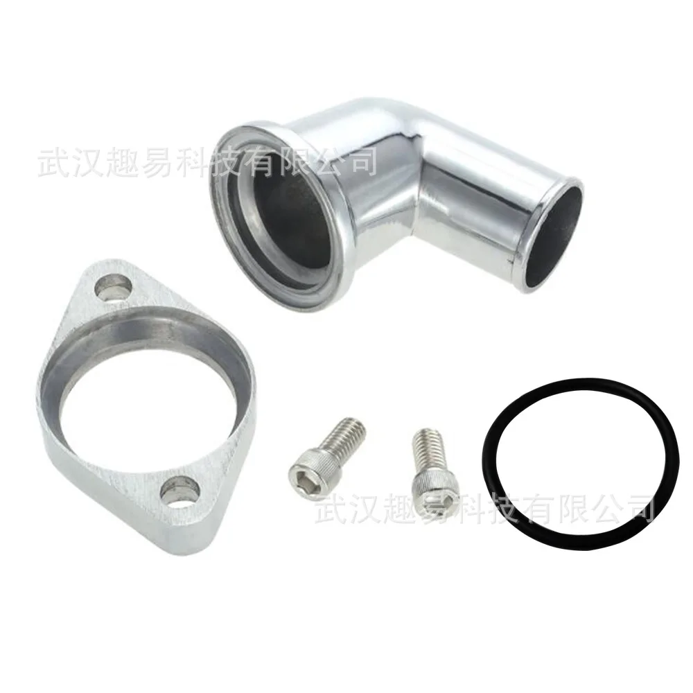 Подходит для Chevrolet 327 350 454 396sbc BBC полировка алюминия 15 ° вращающаяся водная горловина