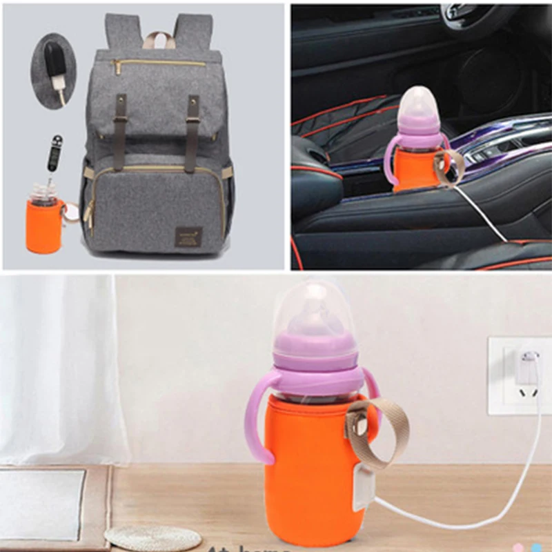 Открытый водонагреватель для новорожденных с молоком, USB, бутылочка для кормления, нагревательный набор, детская бутылочка, портативная противоскальзывающая противоскользящая изоляционная сумка
