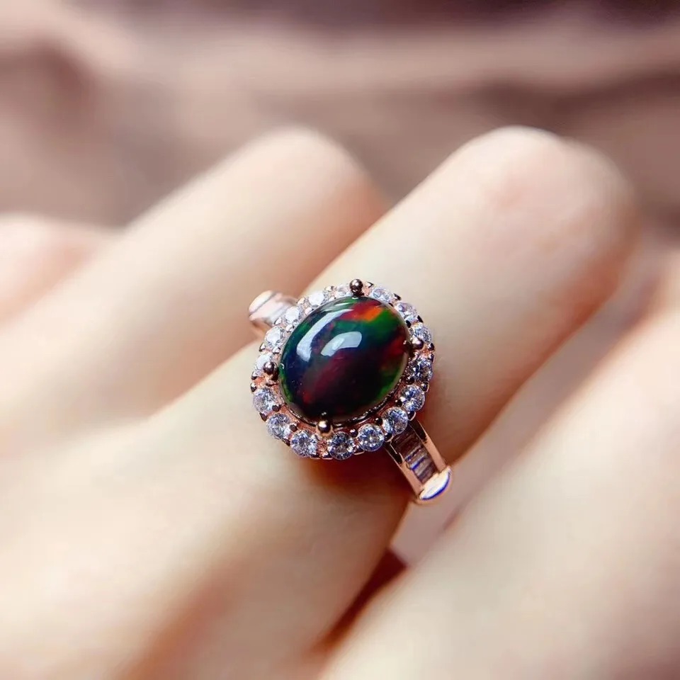 Кольцо С Черным Опалом Купить