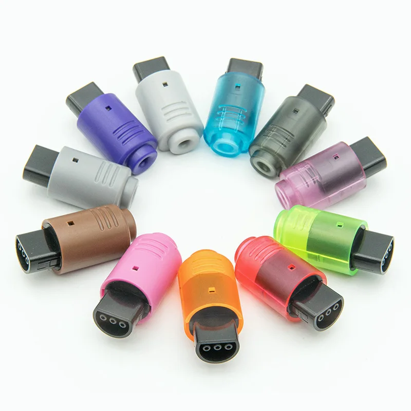 Replacement 3 Pin colorful male Connector Game Controller Socket plug for N64 wired controller - 1