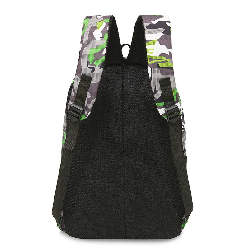 

New Style Couples Backpack Solid Color Backpack Camouflage Students Travel Backpack Children's School Bags