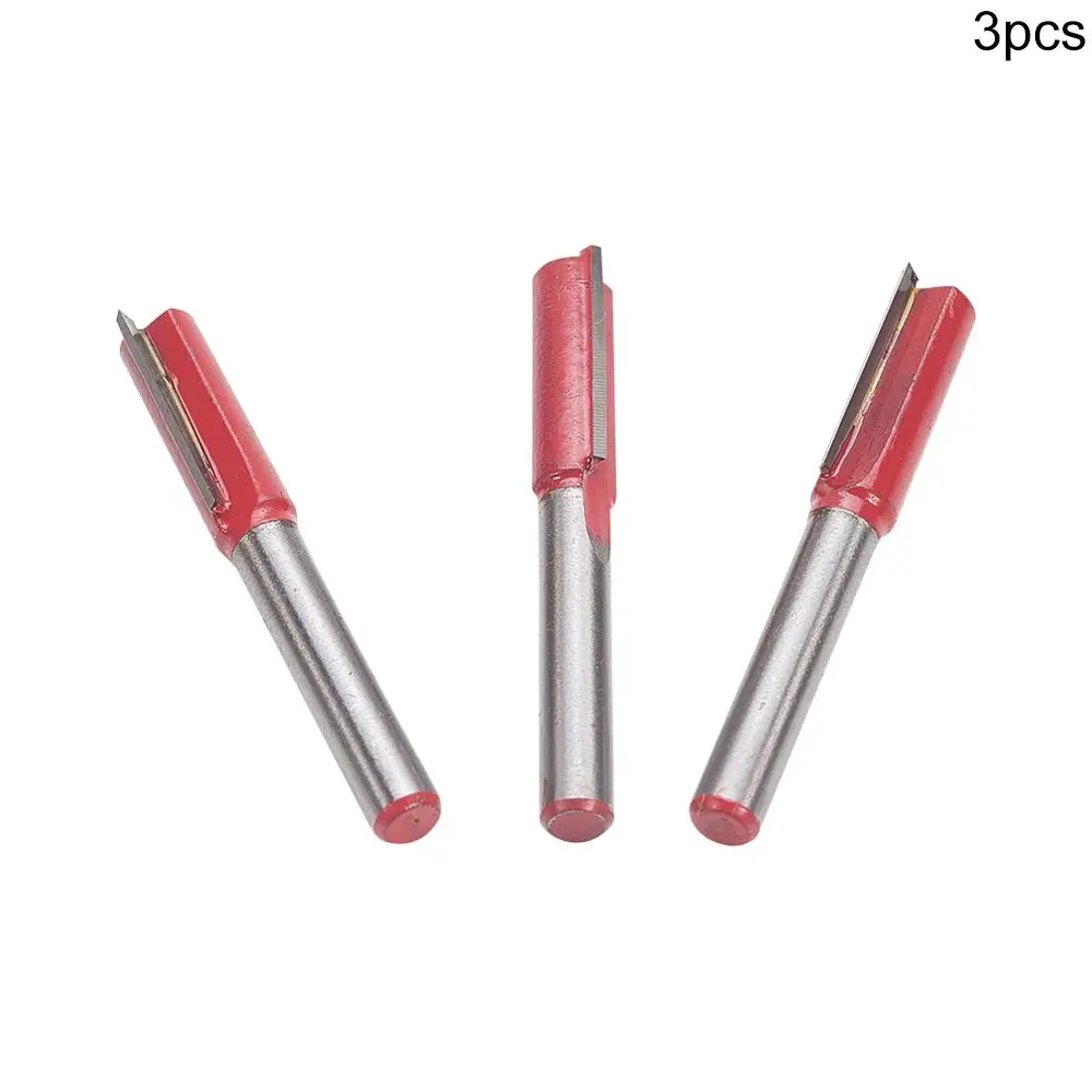 High Quality 1~3pcs Side Milling Cutter Cemented Carbide Straight Router Bit For Hand Electric Drill Carpenter Woodworking Tools